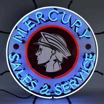 MERCURY SALES AND SERVICE NEON SIGN