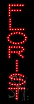 Red Florist LED Sign