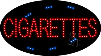 Red and Blue Cigarettes Animated LED Sign