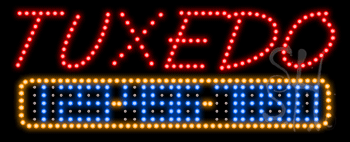 Tuxedo Rental with Phone Animated LED Sign