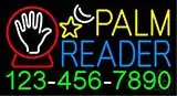 Palm Reader with Phone Number LED Neon Sign