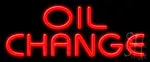 Oil Change LED Neon Sign