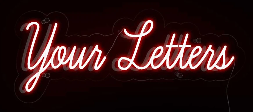 LED Neon Letter Sign, Custom Signage Maker