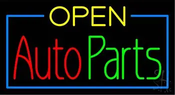 Red Open Green Auto Parts LED Neon Sign