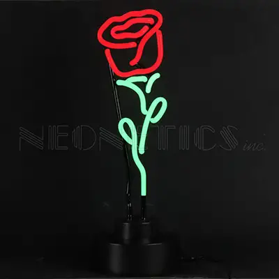 Red Rose Neon Sculpture
