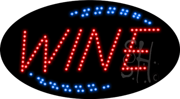 Wine Animated LED Sign