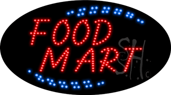 Food Mart Animated LED Sign