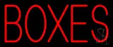 Red Boxes Block LED Neon Sign