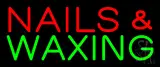 Red Nails and Green Waxing LED Neon Sign