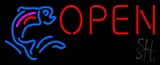 Fish Logo Open Block LED Neon Sign