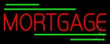 Red Mortgage Green Lines Neon Sign
