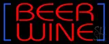 Red Beer Wine LED Neon Sign