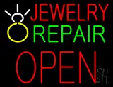 Jewelry Repair Block Open LED Neon Sign with Logo