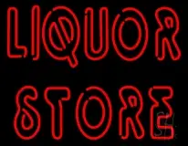 Red Liquor Store LED Neon Sign