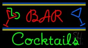 Bar Cocktails LED Neon Sign