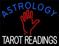 Blue Astrology Red Tarot Readings LED Neon Sign