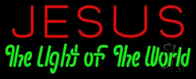 Jesus The Light Of World LED Neon Sign