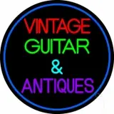 Yellow Vintage Guitars LED Neon Sign