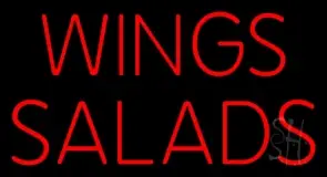 Wings Salads LED Neon Sign