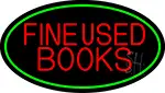 Red Fine Used Books LED Neon Sign