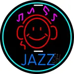 Jazz With Smiley 1 LED Neon Sign