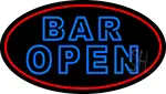 Blue Bar Open Double Stroke LED Neon Sign