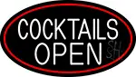 Cocktails Open LED Neon Sign