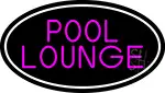 Pool Lounge Oval With White Border LED Neon Sign