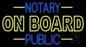 Notary Public On Board LED Neon Sign