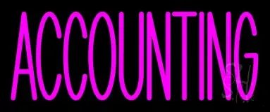 Pink Accounting LED Neon Sign