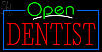 Custom Border Dentist Open Neon Sign 1