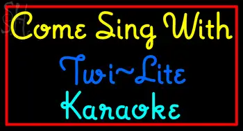 Custom Come Sing With Twi Lite Neon Sign 3