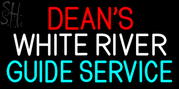 Custom Dean White River Guide Service Neon Sign 5