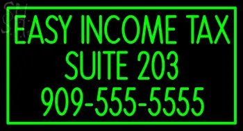 Custom Easy Income Tax Suite 203 Neon Sign 1
