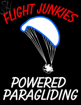 Custom Flight Junkies Logo Neon Sign 3