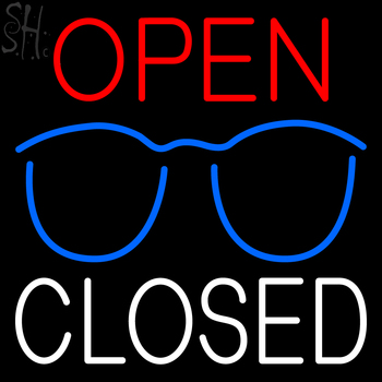 Custom Glasses Open Closed Neon Sign 2