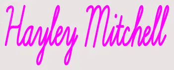 Custom Hayley Mitchell Neon Sign 2