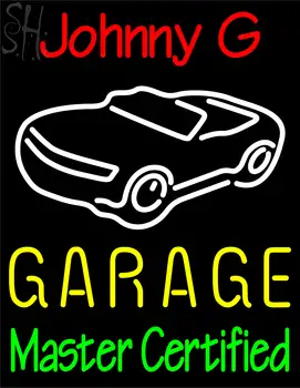 Custom Johnny G Garage Car Logo Neon Sign 2