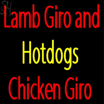 Custom Lamb Giro And Hotdogs Neon Sign 1