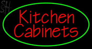 Custom Kitchen Cabinets Neon Sign 1