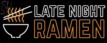 Custom Late Night Ramen Logo Neon Sign 3