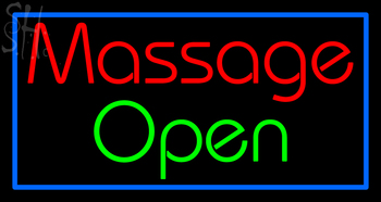 Custom Massage Open Neon Sign 1