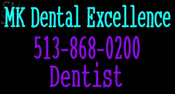 Custom Mk Dental Excellence Dentist Neon Sign 1