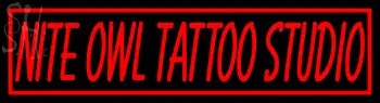 Custom Nite Owl Tattoo Studio Neon Sign 1