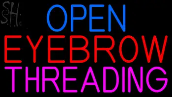 Custom Open Eyebrow Threading Neon Sign 3