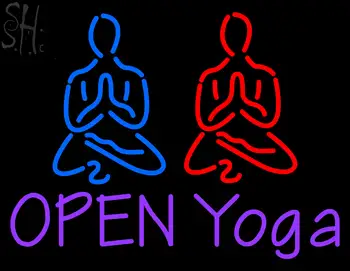 Custom Open Yoga Logo Neon Sign 1