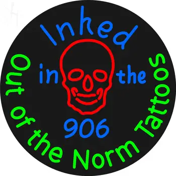 Custom Out Of The Norm Tattoos Neon Sign 2
