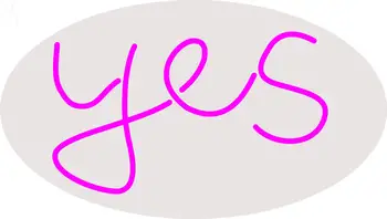 Custom Pink Yes Neon Sign 2