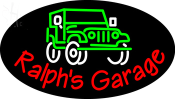 Custom Ralphs Garage Car Logo Neon Sign 1