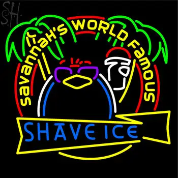 Custom Shave Ice Logo Neon Sign 2